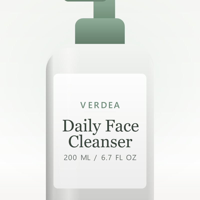 Daily Face Cleanser by Verdea Naturals - label detail