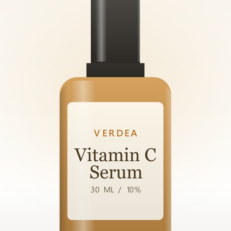 Vitamin C Face Serum by Verdea Naturals - label detail